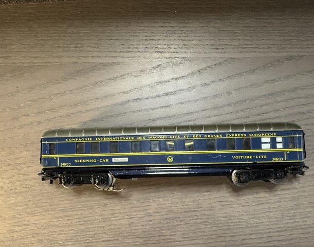 CIWL-Schürzenschlafwagen, blau