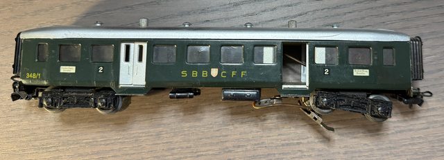 SBB-Leichtstahl-Personenwagen 2. Klasse, grün