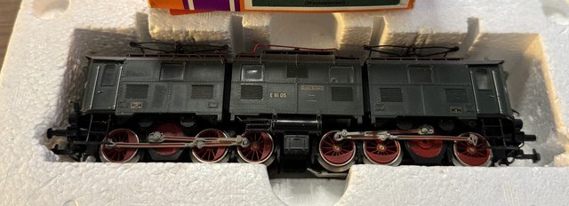 Elektrolokomotive DRG E 91 05, grün, Wechselstrom