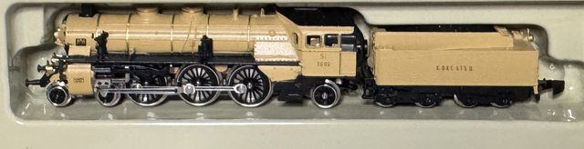 Bayerische S 3/6 3602, ocker, mit Tender