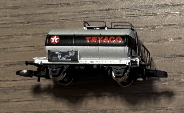 Kesselwagen Texaco, silber/schwarz