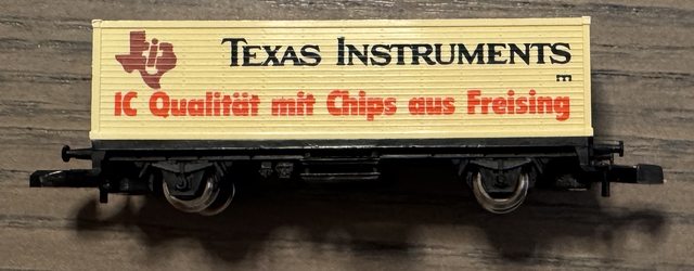Containerwagen Texas Instruments, IC Qualität mit Chips aus Freising